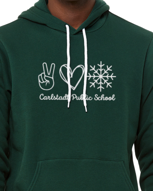 Peace, Love, Snow CPS Bella Canvas Hoodie