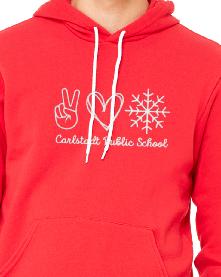 Peace, Love, Snow CPS Bella Canvas Hoodie