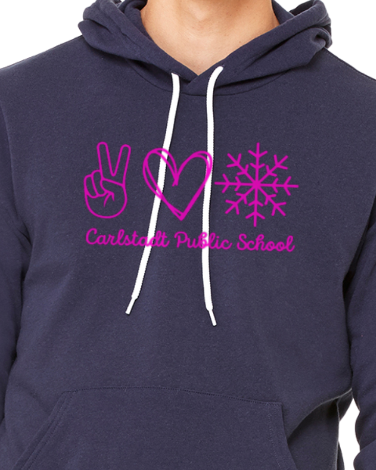 Peace, Love, Snow CPS Bella Canvas Hoodie