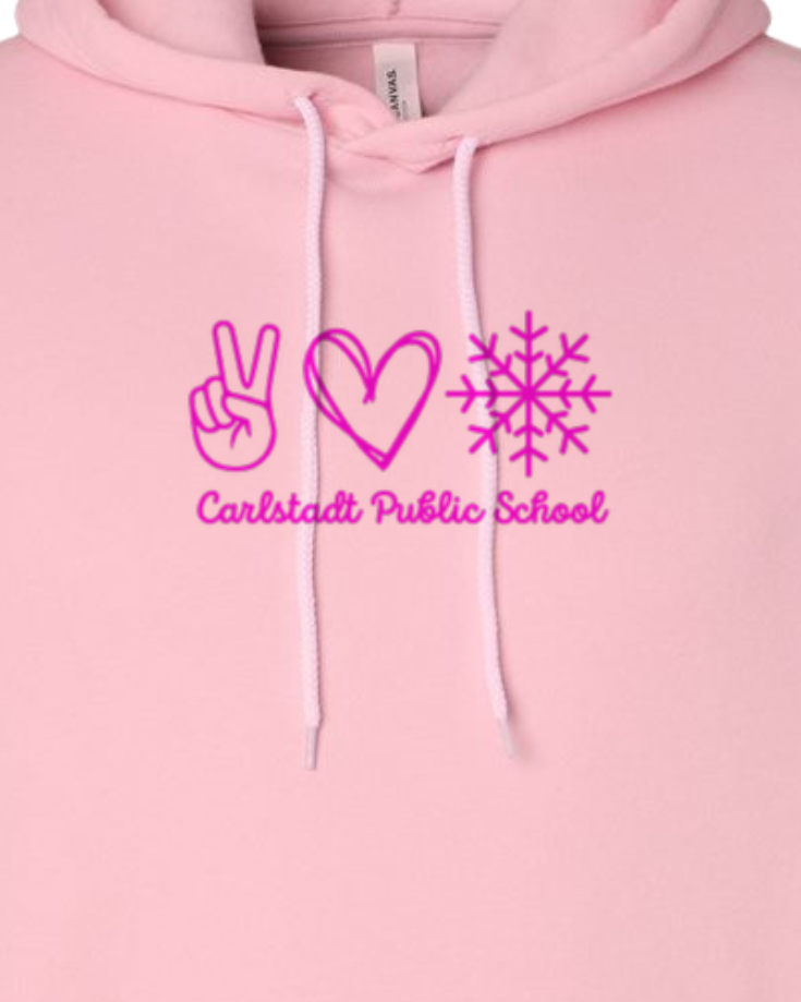 Peace, Love, Snow CPS Bella Canvas Hoodie