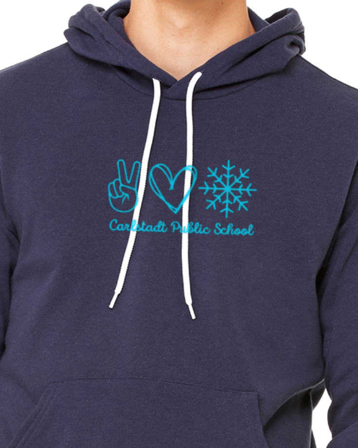 Peace, Love, Snow CPS Bella Canvas Hoodie