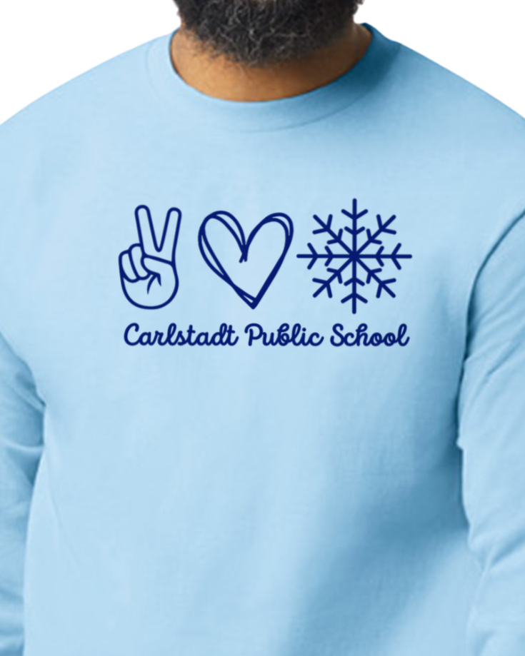 Peace, Love, Snow CPS Gildan Long Sleeve Tee