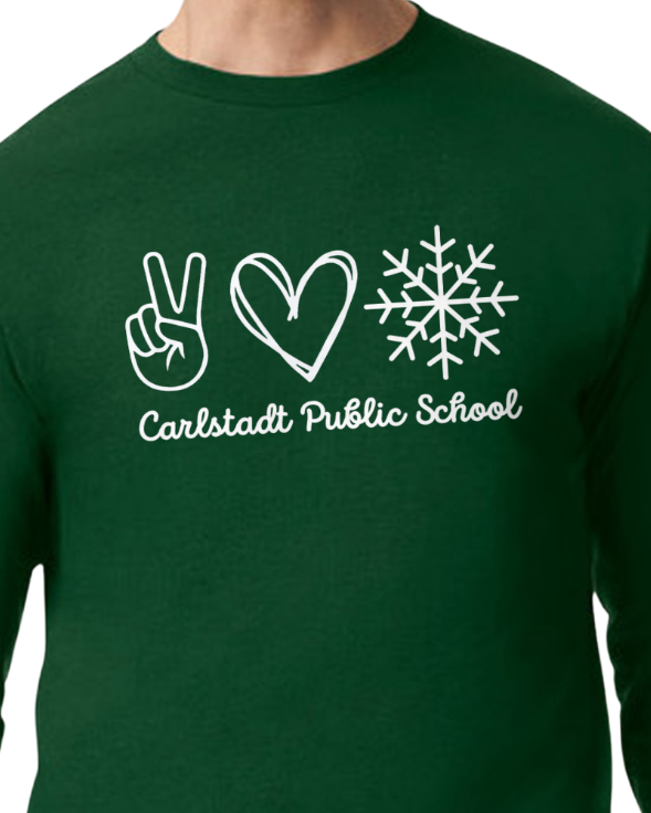 Peace, Love, Snow CPS Gildan Long Sleeve Tee