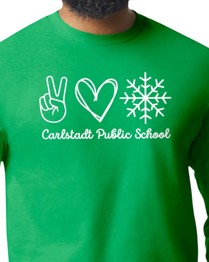 Peace, Love, Snow CPS Gildan Long Sleeve Tee