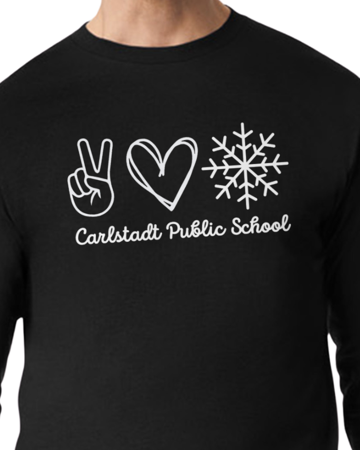 Peace, Love, Snow CPS Gildan Long Sleeve Tee