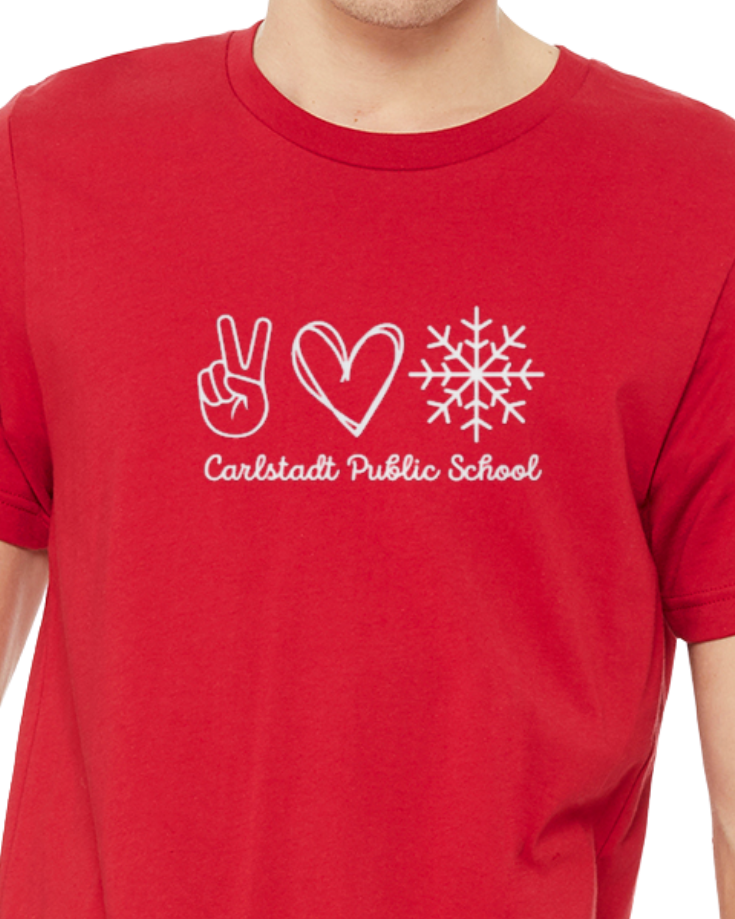 Peace Love, Snow CPS Bella Canvas Tee