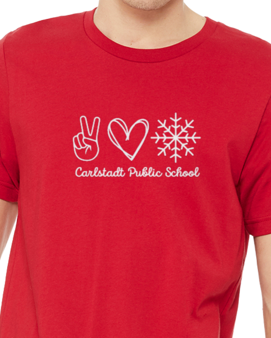 Peace Love, Snow CPS Bella Canvas Tee