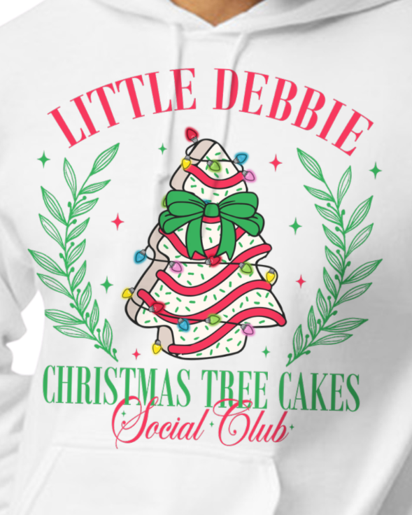 Little Debbie Christmas Tree Social Club Gildan Hoodie