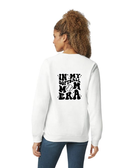 Adult In My Softball Mom Era Crewneck Sweatshirt